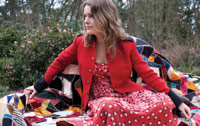 Kate Rowe - Red Coat on quilt